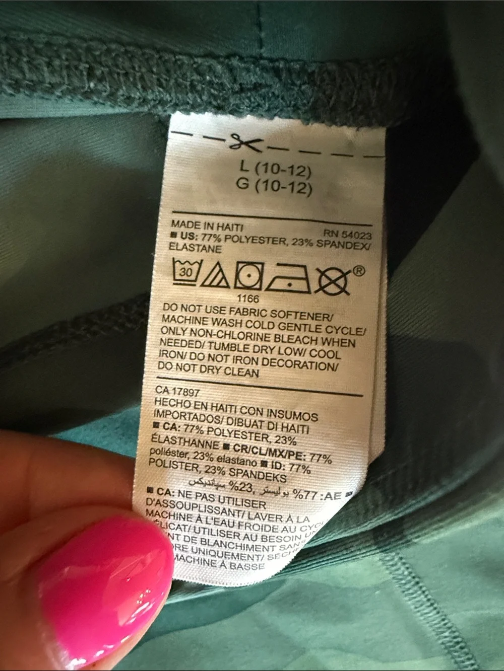Two pair Old Navy Active Leggings, size large (10/12)